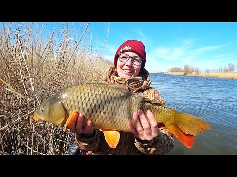 Видео: НА РЫБАЛКУ С ЖЕНОЙ. ПЕРВАЯ РЫБАЛКА НА САЗАНА. Весенняя рыбалка 2025