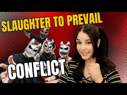 Видео: Первое прослушивание и реакция AbiGirl на песню «Conflict» группы Slaughter to Prevail!