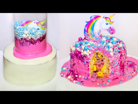 Видео: Цунами торт Единорог. Pull me up cake