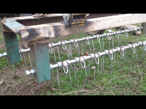 Видео: штригельная борона для мотоблока