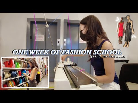 Видео: Неделя моды в школе | Первая неделя, студентка факультета моды в Нью-Йорке, видеоблог школы моды ...