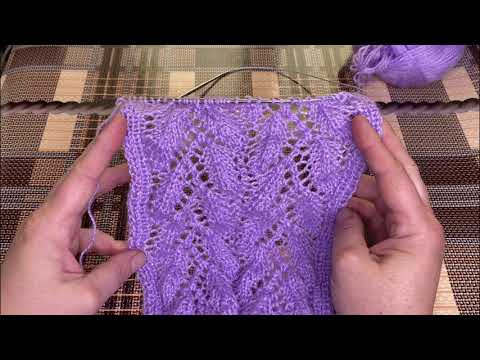 Видео: Волшебный ажурный узор спицами — лёгкий, воздушный, эффектный!