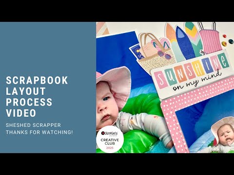 Видео: Видео процесса создания скрапбукинга // Сохраняя прохладу // Творческий клуб студии Рози