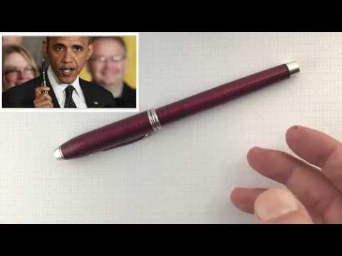 Видео: Обзор перьевой ручки A.T. Cross Townsend Garnet