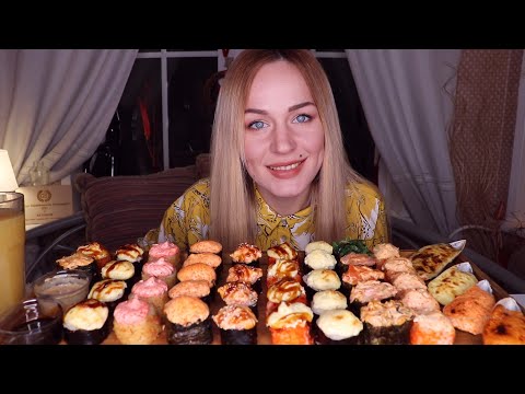 Видео: MUKBANG | Запеченные РОЛЛЫ/СУШИ | SUSHI/ROLLS | не ASMR