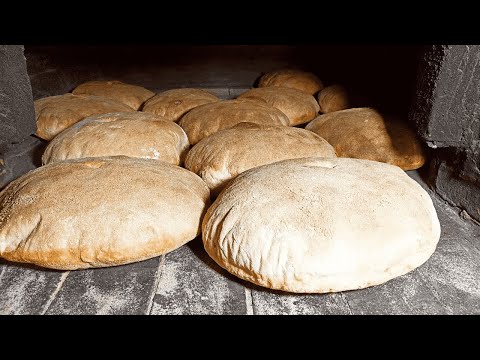 Видео: Этапы приготовления деревенского хлеба от начала до конца 💯