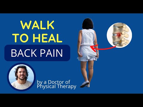 Видео: Советы по ходьбе при грыже межпозвоночного диска, ишиасе или боли в крестцово-подвздошном суставе...