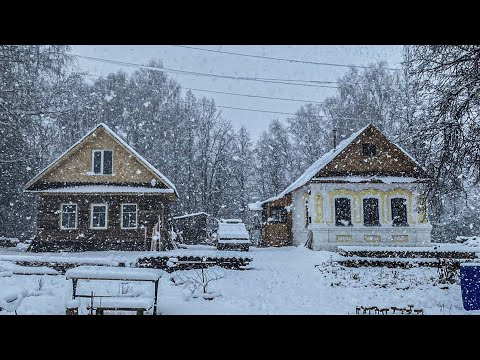 Видео: Подключили мастерскую к электричеству и прибрали хутор. Внезапно пришла зима