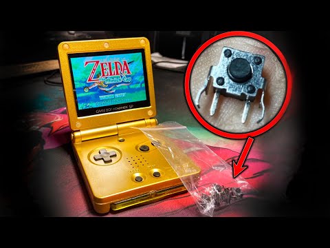 Видео: Ремонт и замена боковых кнопок на Game Boy Advance SP! Сделал его лучше@CHBG (часть 2)