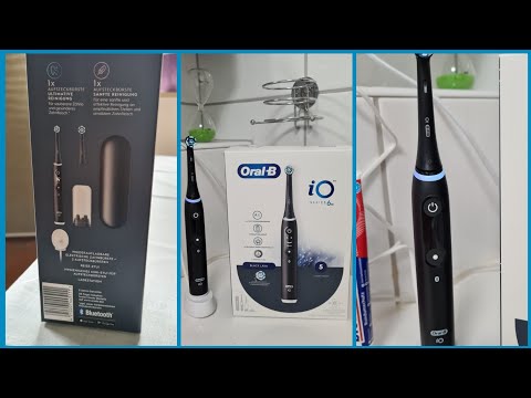 Видео: Електрическая зубная щётка Zahnbürste Oral-B iO Series 6N. Распаковка и первое впечатление.