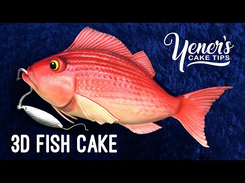 Видео: Урок по приготовлению 3D-рыбного торта | Советы по приготовлению тортов Yeners от Сердара Йенера ...