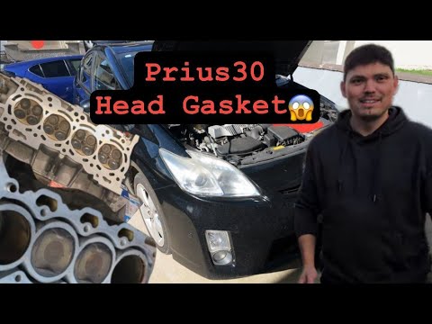 Видео: Prius 30 троит, дымит, стук, уходит антифриз? Решение - замена прокладки ГБЦ (Подходит для Lexus CT)