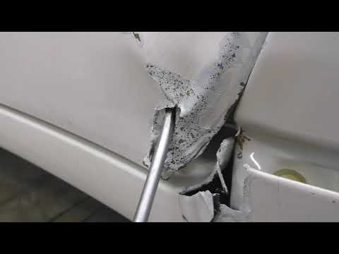 Видео: 😱Рихтовка РВАНОЙ двери, рихтовка арки Toyota Land Cruiser 200