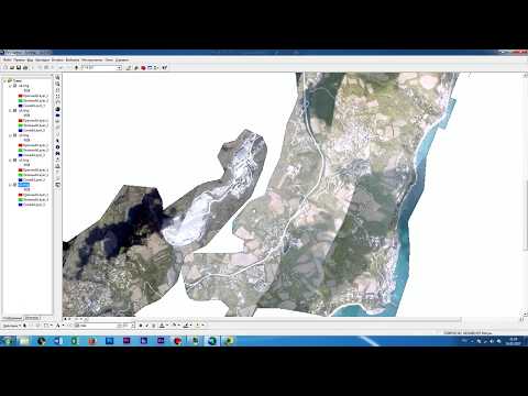 Видео: ArcMap (ArcGis) Убираем черный фон в растрах