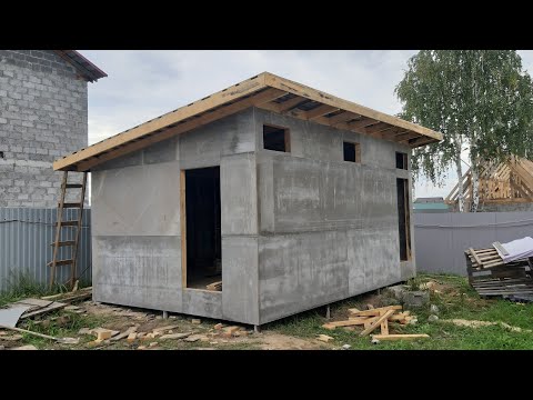 Видео: БЮДЖЕТНЫЙ САРАЙ , ХОЗБЛОК 4 НА 6  ЗА 4 ДНЯ