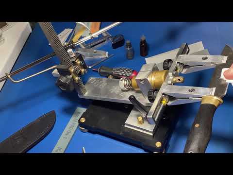 Видео: Заточка ножа из дамаска брусками KosiM из карбида кремния  .