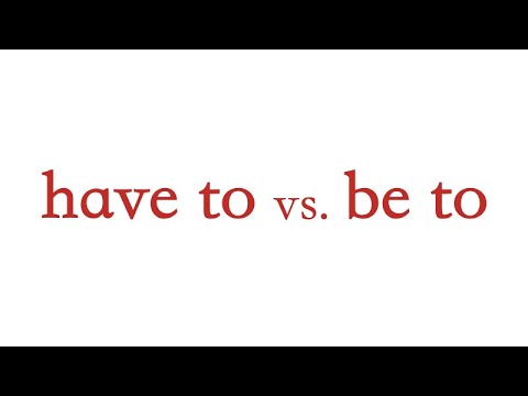 Видео: Должен / have to и be to // Как правильно использовать?