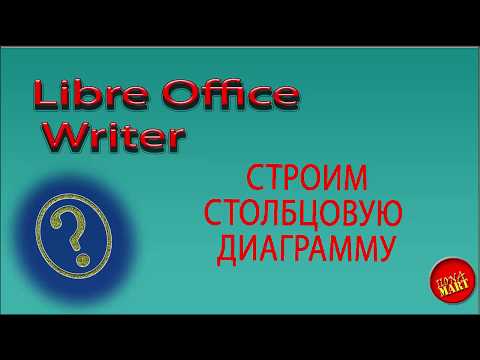 Видео: #LibreOfficeWriter. Строим столбцовую диаграмму