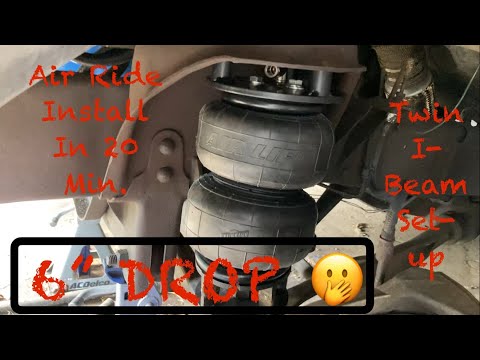 Видео: Часть 1 — Установка пневмоподвески на переднюю часть Ford F100 — Передняя двутавровая балка