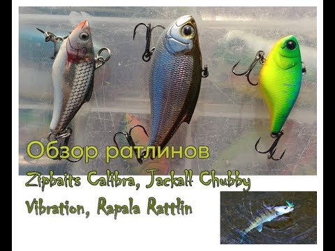 Видео: Обзор ртлинов Zipbaits Calibra, Jackall Chubby Vibration, Rapala Rattlin