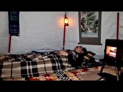 Видео: СИЛЬНЫЙ ВЕТЕР! НОЧУЕМ В ТЕПЛОЙ ЮРТЕ НА ЛЕДНИКЕ С ДОМАШНИМ КОМФОРТОМ!
