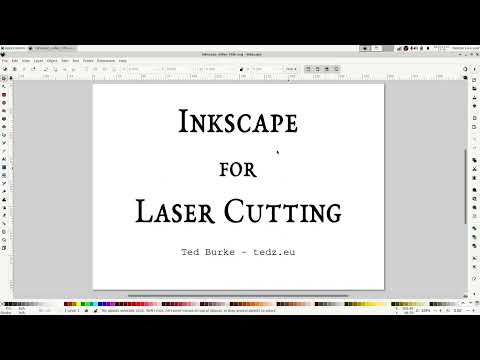 Видео: Inkscape для лазерной резки