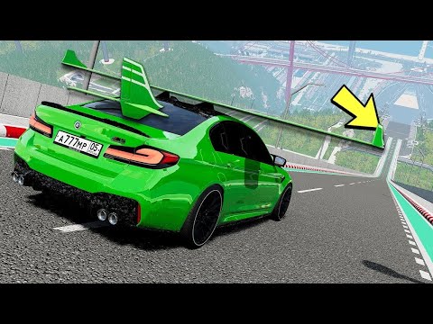 Видео: КАКАЯ МАШИНА ПРЫГНЕТ ДАЛЬШЕ С ОГРОМНОГО ТРАМПЛИНА В BEAM NG DRIVE!