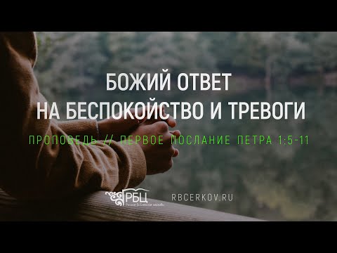 Видео: Божий ответ на беспокойство и тревоги. Евгений Бахмутский (1 Петра 1:5-11)