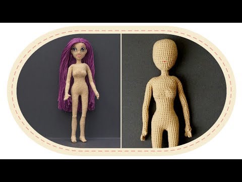 Видео: Кукла крючком Виолетта , часть 5 (Голова). Crochet doll Violetta, part 5 (Head)