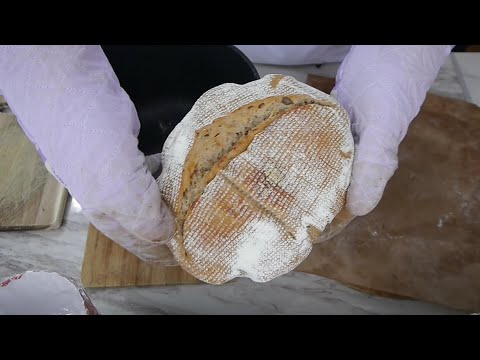 Видео: Пшеничный хлеб из муки 2 сорта на закваске.
