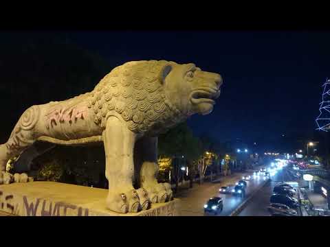 Видео: Грузия, Тбилиси - проспект Руставели, гора Мцатминда, Кура, парк Рике