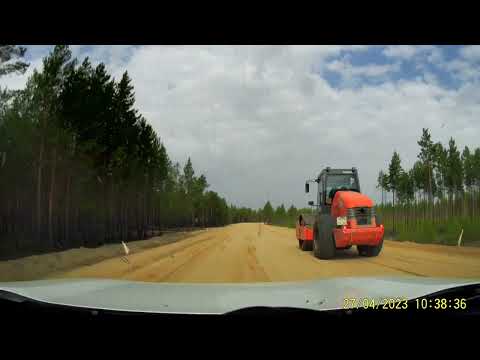 Видео: Продолжение строительство новой дорога Ушья - Чантырья 27.04.23