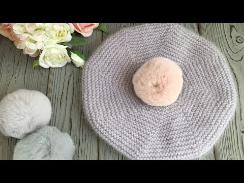 Видео: БЕРЕТ ПЛАТОЧНОЙ ВЯЗКОЙ "FLUFFY RABBIT" KNITTED HAT