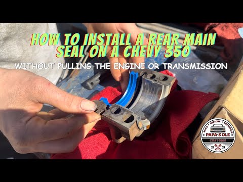 Видео: Как установить задний главный сальник на двигатель Chevy 350 Small Block, не снимая двигатель или...