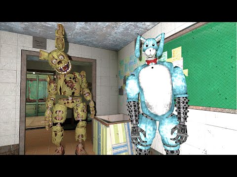 Видео: АНИМАТРОНИКИ ПУГАЮТ ОХРАННИКА FNAF 3 ► Garry's Mod