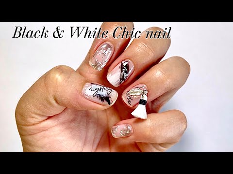 Видео: Блин Блин! Как сделать шикарные черно-белые ногти - корейский нейл-арт