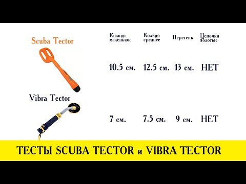 Видео: ТЕСТЫ VIBRA TECTOR и SCUBA TECTOR