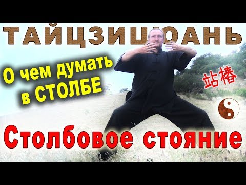 Видео: Столбовое стояние (чжань чжуан 站樁). О чем думать в СТОЛБЕ. Тайцзи Ветер-Гром