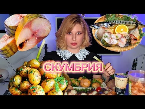 Видео: МУКБАНГ | Обсуждаем комменты. Показываем кота. Скумбрия с картошечкой. АСМР | Mukbang. #shorts
