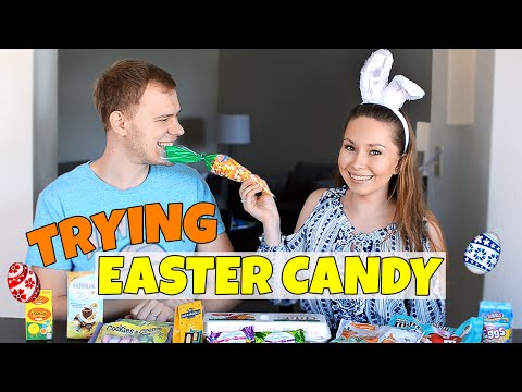 Видео: Американские сладости на Пасху! // Trying EASTER CANDY!