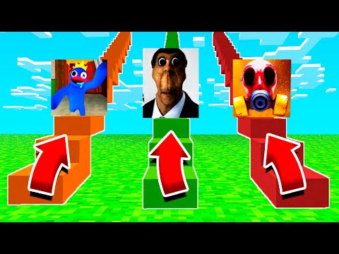 Видео: Выбери ПРАВИЛЬНУЮ ЛЕСТНИЦУ SCP ОБУНГА Радужный Друг Противогаз Poppy Playtime Майнкрафт