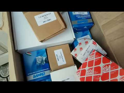 Видео: розпаковка посилок та заміна направляющих супорта  рено кенго