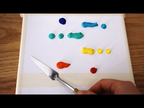 Видео: Урок рисования | Озеро Закат | Учебник по акриловой живописи для начинающих