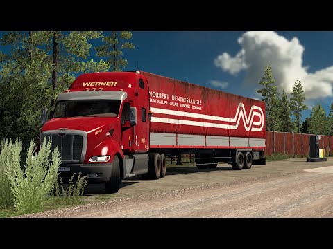 Видео: 2103 / ETS2 1.56 / Peterbilt 387 / Русская сборка / Взял груз из Оймякона на Якутск.