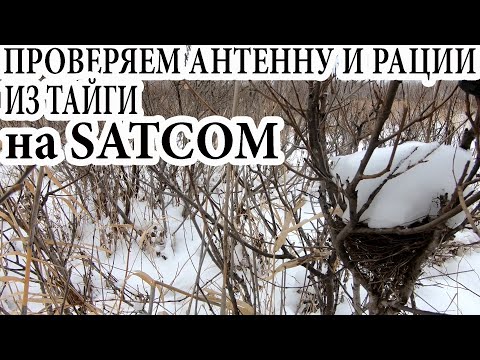 Видео: Проверяем антенну и рации на Satcom из тайги