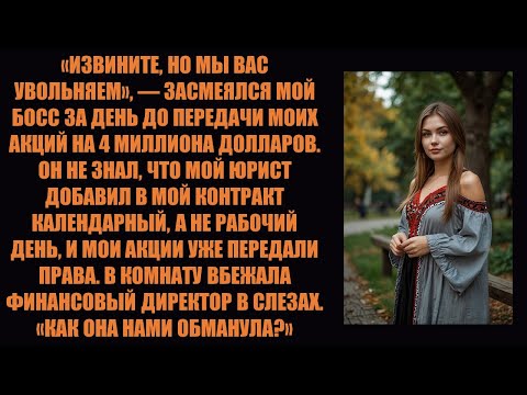 Видео: Они пытались меня уволить, но мои акции на сумму 4 миллиона долларов уже были переданы ...