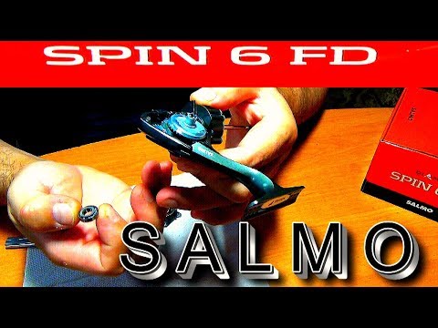 Видео: Рыболовная катушка SALMO  diamond SPIN 6FD обзор с разборкой.