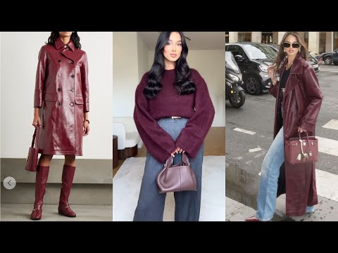 Видео: МОДНЫЕ ОБРАЗЫ В СТИЛЬНОМ ГАРДЕРОБЕ💕 КАК НОСИТЬ БОРДОВЫЙ ЦВЕТ В ЖЕНСКОМ ГАРДЕРОБЕ