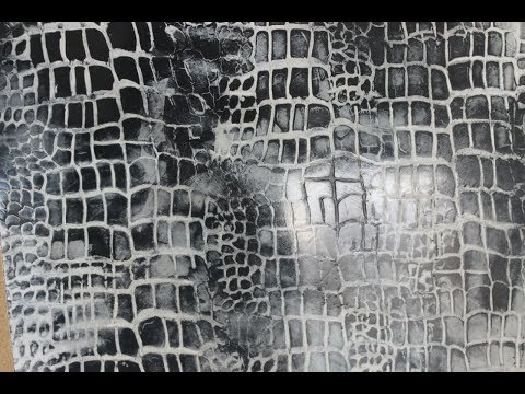Видео: Имитация кожи крокодила (венецианка)