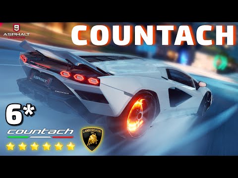 Видео: Asphalt 9 : 6* LAMBORGHINI COUNTACH LPI 800-4 ! Обзор авто и сетевой тест🔥
